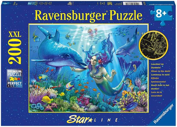 RAV136780 - Puzzle Fosforescente 200 Piezas Paraíso Submarino - 1