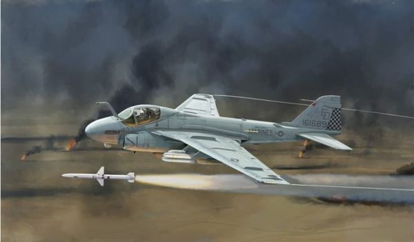 ITA1392 - Avión A-6E Intruder US Navy/USMC para montar y pintar - 1
