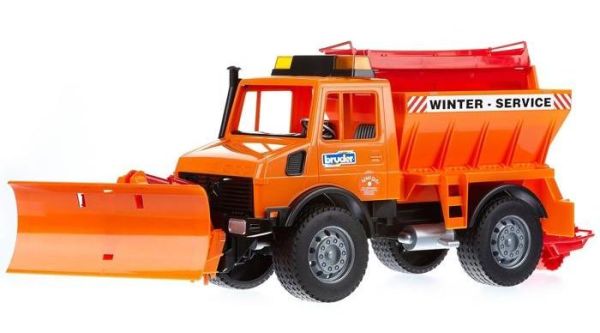 BRU2572 - Quitanieves UNIMOG Con cuchilla y esparcidor de sal Escala: 1/16 - 1