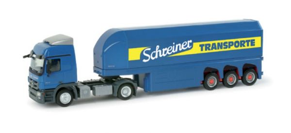 HER157179 - MERCEDES Actros L08 con remolque SCHREINER de 3 ejes - 1