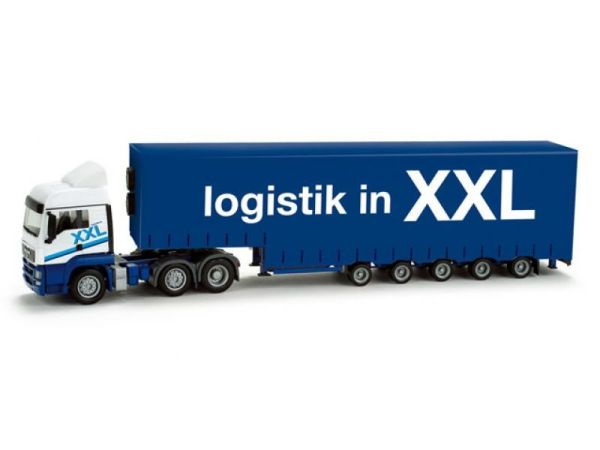 HER158510 - MAN TGS LX con remolque de lona de 5 ejes XXL LOGISTIK - 1