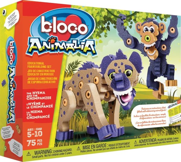 BLOC16001 - Animalia - La hiena y el chimpancé 114 piezas - 1