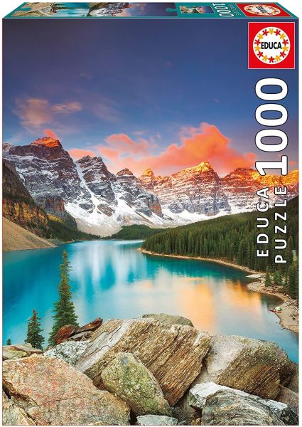 EDU17739 - Rompecabezas 1000 Piezas Lago Moraine Canada - 1