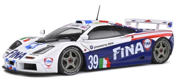 SOL1804103 - Mc LAREN F1 GTR Cola corta 24H du MANS 1996 Blanco y azul - 1