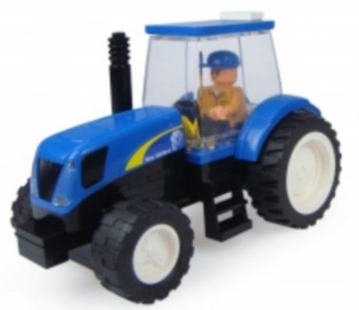 UHK1200 - NEW HOLLAND Con un personaje para armar en ladrillos de construcción (48 Piezas) - 1