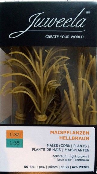 JUW23289 - 50 pies de maíz de grano amarillo en miniatura altura 10 cm - 1
