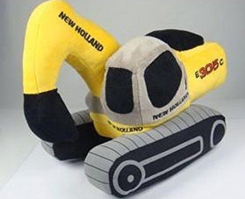 UHK1107 - Juguete de peluche de excavadora sobre orugas NEW HOLLAND E305C - 1