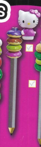 T8872B - Decoración donut para lápiz HELLO KITTY con colorante - 1
