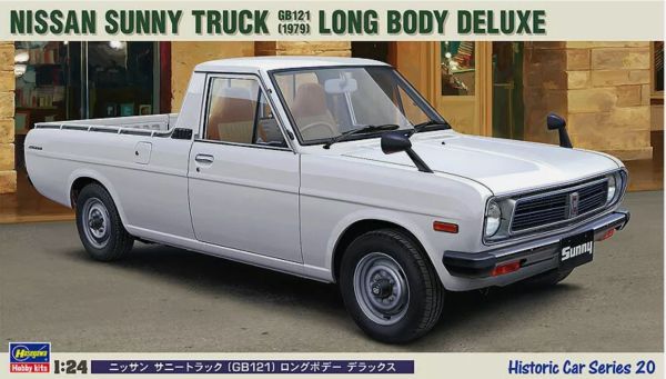 HAW21120 - NISSAN Sunny truck GB121 - Long body deluxe 1979 blanco para montar y pintar - 1