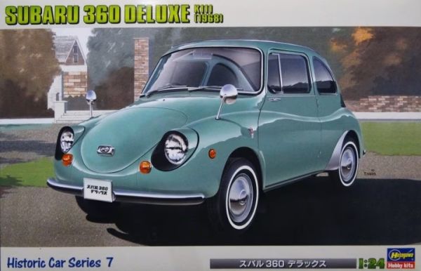 HAW21207 - SUBARU 360 Deluxe 1968 Verde para montar y pintar - 1