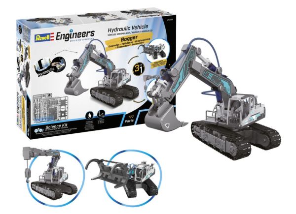 REV21305 - Excavadora hidráulica 3 en 1 para montar - 1