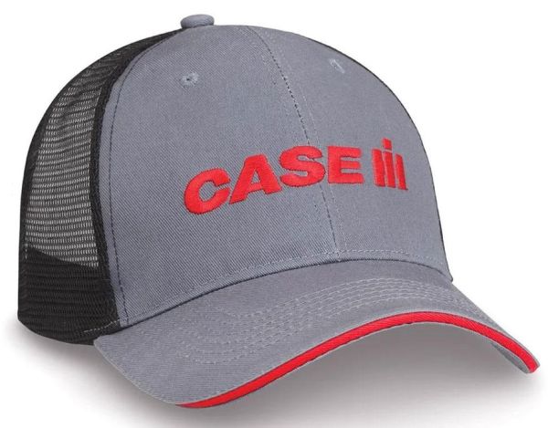 CAS220003 - Gorra CASE IH gris y roja con malla trasera - 1