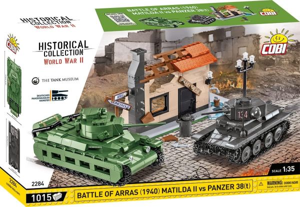 COB2284 - Batalla de Arras 1940 - PANZER 38t y MATILDA II - 1008 Piezas - 1