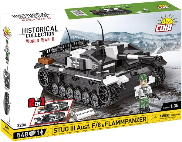 COB2286 - Tanque 2en1 STUG III AUSF F y FLAMMPANZ - 536 piezas - 1