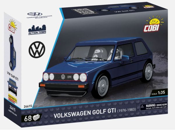 COB24615 - VOLKSWAGEN Golf GTI azul 1976-1983 - 68 piezas - 1