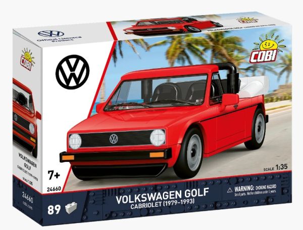 COB24660 - VOLKSWAGEN Golf descapotable 1979-1993 rojo - 89 piezas - 1