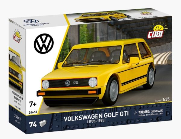 COB24663 - VOLKSWAGEN Golf GTI 1976-1983 amarillo - 74 piezas - 1