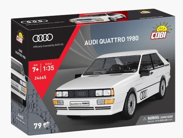 COB24665 - AUDI Quattro 1980 blanco - 79 piezas - 1