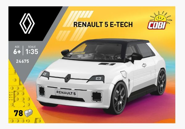 COB24675 - RENAULT 5 E-Tech blanco - 78 piezas - 1