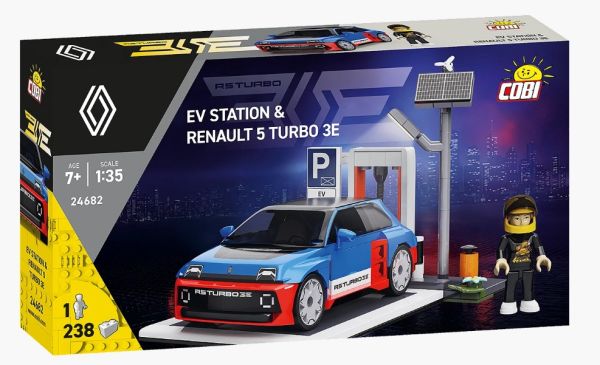 COB24682 - Estación de carga para vehículos eléctricos con RENAULT 5 Turbo 3E - 238 piezas - 1