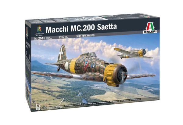 ITA2516 - Kit de avión militar Macchi MC.200 Saetta (requiere montaje y pintura) - 1