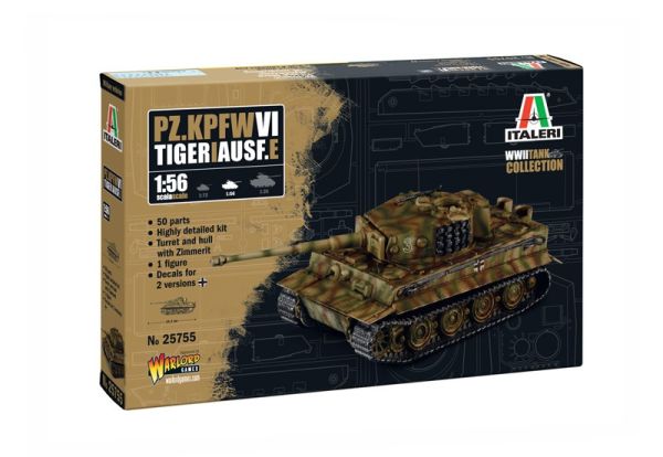 ITA25755 - Tanque Pz. kpfw. VI Tigre I Ausf. E para montar y pintar - 1