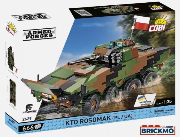 COB2629 - Vehículo militar KTO Rosomak - 666 piezas - 1