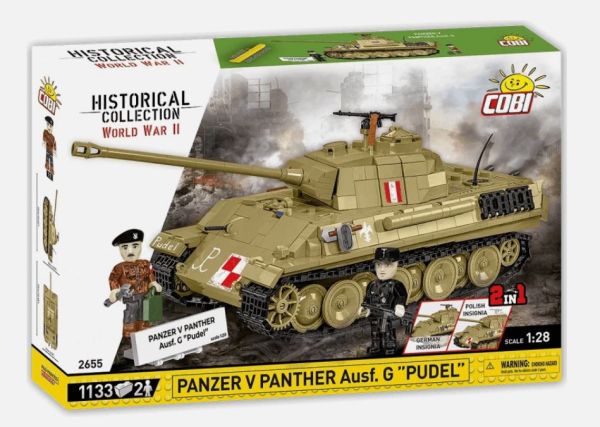 COB2655 - Tanque PANZER V Panther Ausf.G - Pudel 2 en 1 - 1133 Piezas - 1