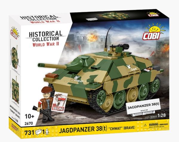 COB2670 - Tanque JAGDPANZER 38t / Chwat - 731 piezas - 1