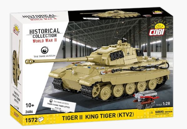 COB2686 - Tanque TIGER II King Tiger / KTV2 - 1572 piezas - 1