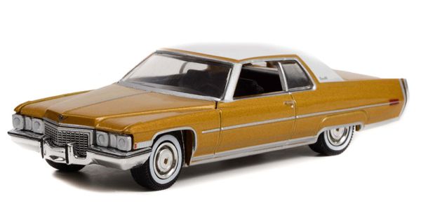 GREEN28100-A - CADILLAC coupé deville 1972 oro 70 aniversario en blister - 1