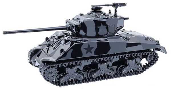 GREEN28170-D - 1976 SHERMAN M4 Long Barrel Tank Negro de la serie BLACK BANDIT en blíster - 1