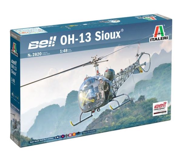 ITA2820 - Helicóptero BELL OH-13 Sioux para ensamblar y pintar - 1