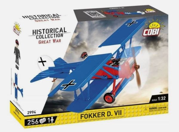 COB2994 - Avión militar FOOKER D. VII - 256 piezas - 1