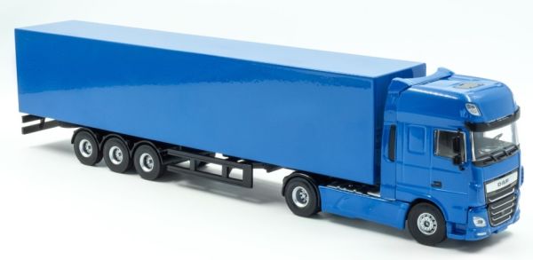 HOL2-076000BLEU - DAF XF 4x2 con remolque 3 Ejes azul - 1