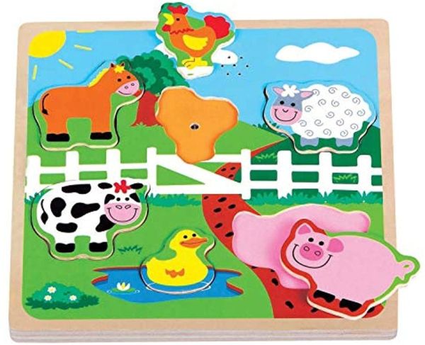 NCT20019 - Puzzle sonoro de 7 piezas - La granja - 1