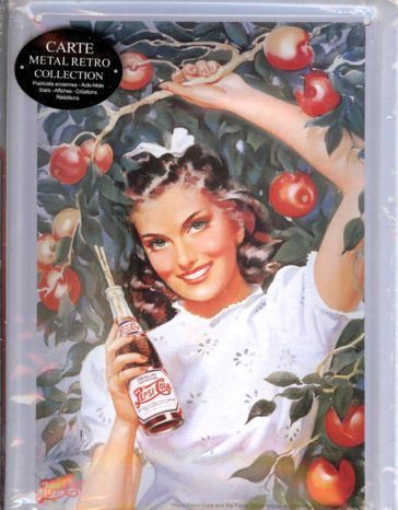 IES67P - Placa de chapa: Pin-up Pepsi-Cola - 1