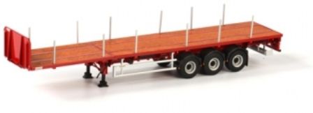 WSI04-1137 - Remolque plataforma de 3 ejes - 1