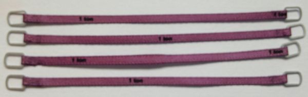 YCC331-3 - Juego de 4 correas de elevación 1 Ton 8cm Morado - 1