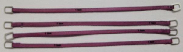 YCC331-4 - Juego de 4 correas de elevación 1 Ton 10cm Morado - 1