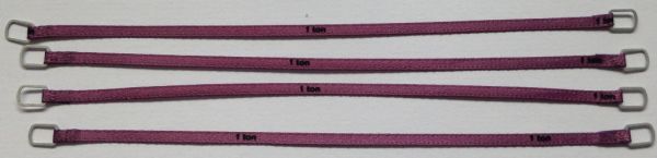 YCC331-5 - Juego de 4 correas de elevación 1 Ton 12cm Morado - 1
