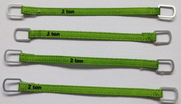 YCC332-1 - Juego de 4 correas de elevación 2 Toneladas de 4cm 
