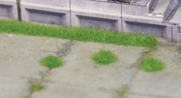 HEK1821 - Paquete de 100 mechones de césped verde mediano y 6 tiras - 1