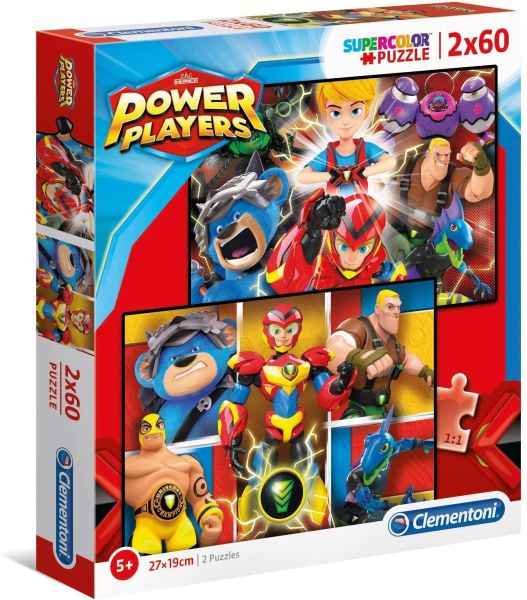 CLE21615 - Puzzle 2x60 Piezas Jugadores Poderosos - 1