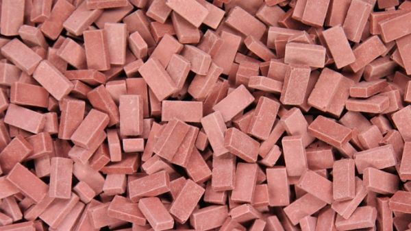 JUW23030 - Lote de 2000 ladrillos rojos en miniatura dimensiones de un ladrillo longitud 8 mm x profundidad 4 mm x altura 1 mm - 1