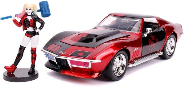 JAD253255019 - CORVETTE Chevy Stingray con HARLEY QUINN Figura - 1