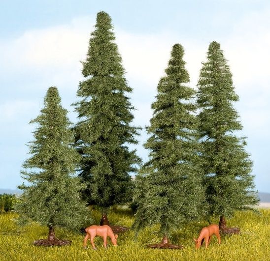 NOC25432 - 4 árboles de navidad de 4 a 8 cm - 1
