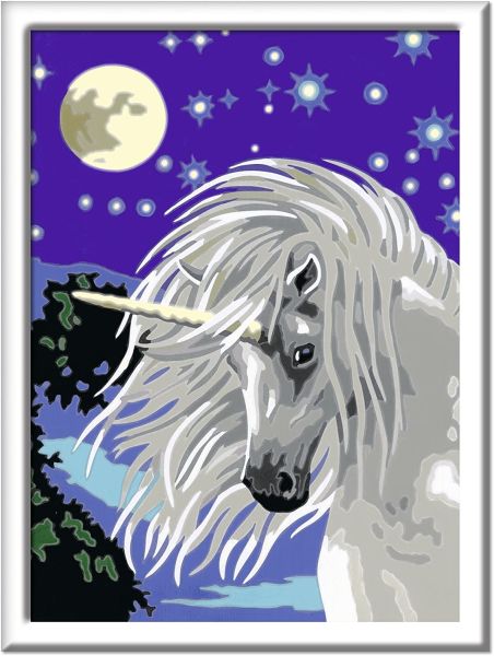 RAV28660 - Número de arte - unicornio elegante - 18 x 24 cm - 1