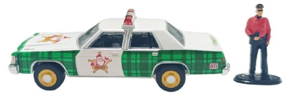 GREEN30564-F - Ford Ltd Crown Victoria de 1981 con coche de policía de la colección navideña de 2025, todavía en su embalaje original. - 1