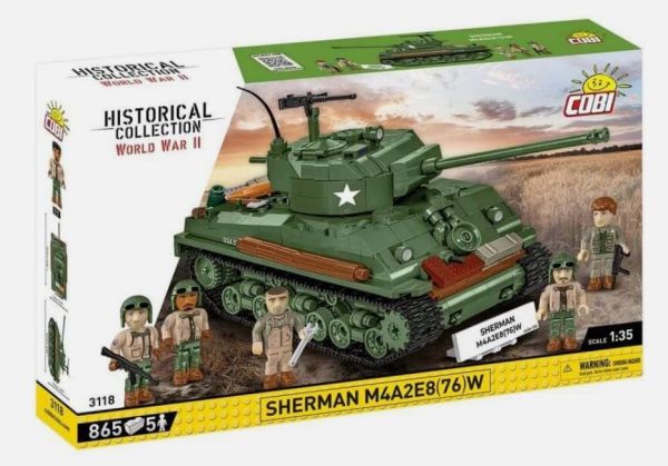 COB3118 - Tanque SHERMAN M4A2E8(76)W - 865 piezas - 1
